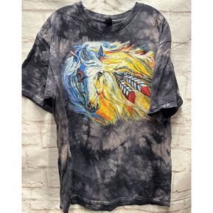 Horse‎ Tie Dye Tshirt Size  XL